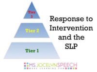 Response to Intervention and the SLP
